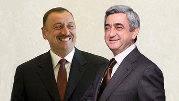Президент Азербайджана Ильхам Алиев и президент Республики Армения Серж Саргсян