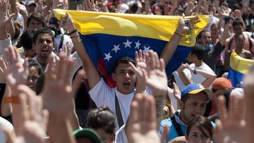 Акции протеста в Каракасе, Венесуэла