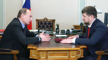 Встреча премьер-министра РФ Владимира Путина и президента Чечни Рамзана Кадырова в Ново-Огарево Владимир Путин, Рамзан Кадыров