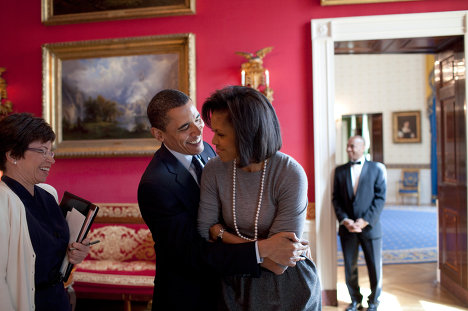 Президент США Барак Обама с женой Мишель