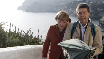 Ангела Меркель с мужем Иоахимом Зауэром