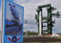 Произошла автоотмена запуска ракеты "Ангара" и старт отложен на сутки Ракета космического назначения легкого класса «Ангара-1.2ПП» во время заправки топливом на космодроме Плесецк