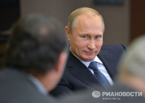 Владимир Путин встретился с новым гендиректором концерна Total П. Пуянне
