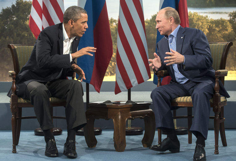 Владимир Путин встретился с Бараком Обамой в рамках саммита G8