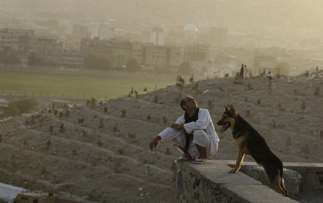 Человек с собакой в Кабуле