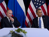 Владимир Путин и Барак Обама на саммите G20 в Мексике Владимир Путин и Барак Обама на саммите G20 в Мексике