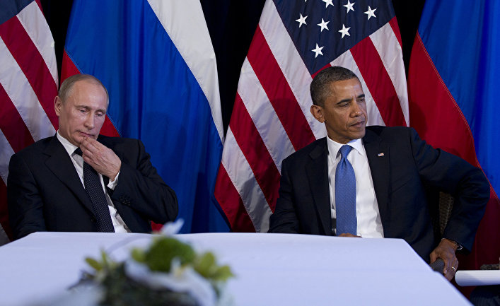 Владимир Путин и Барак Обама на саммите G20 в Мексике