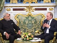 Встреча президента РФ В. Путина с премьер-министром Индии Н. Моди Встреча президента РФ В. Путина с премьер-министром Индии Н. Моди