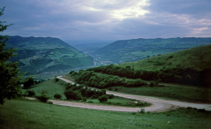 Трасса в горах Дагестана