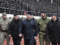 Рамзан Кадыров проводит смотр подразделений специального назначения на стадионе «Динамо» в Грозном Рамзан Кадыров проводит смотр подразделений специального назначения на стадионе «Динамо» в Грозном