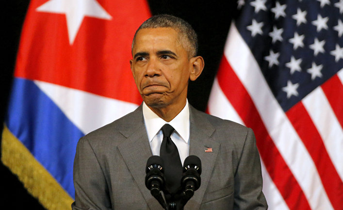 Президент США Барак Обама произносит речь в Гаване