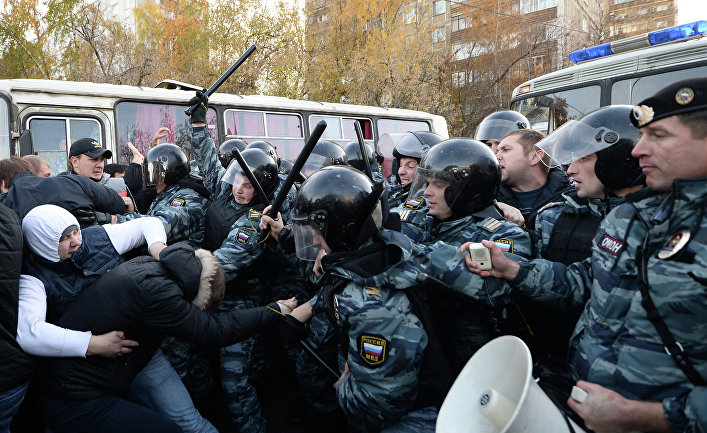 Беспорядки в московском районе Бирюлево