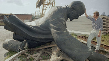 Снесенный памятник Ленину в Вильнюсе