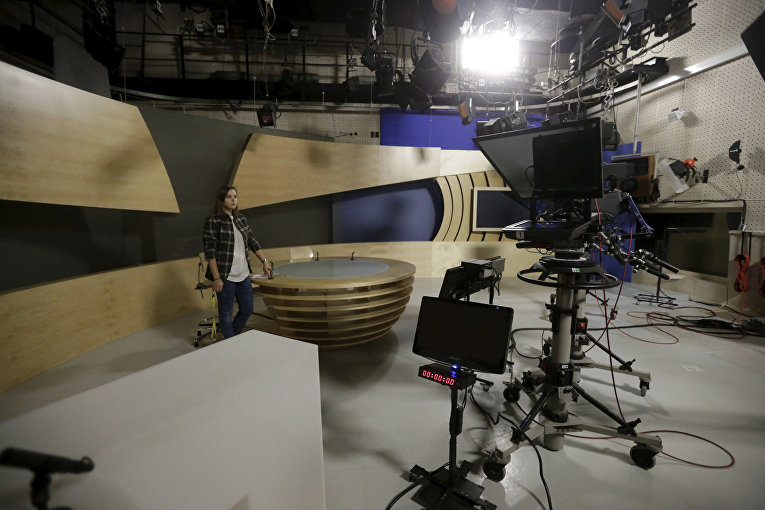 Студия телеканала ETV+ в Таллине