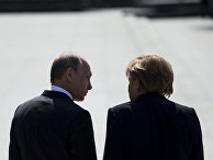 Президент РФ В. Путин и канцлер ФРГ А. Меркель Президент РФ В. Путин и канцлер ФРГ А. Меркель