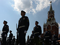 Военнослужащие во время празднования 86-й годовщины со дня образования ВДВ в Москве