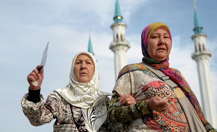 Празднование Ураза-байрама в Казани