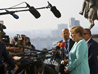 Канцлер Германии Ангела Меркель на саммите ЕС в Братиславе Канцлер Германии Ангела Меркель на саммите ЕС в Братиславе