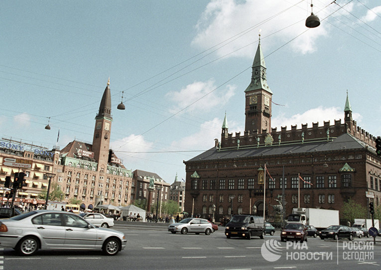 Площадь Ратуши, Копенгаген, Дания. Архивное фото