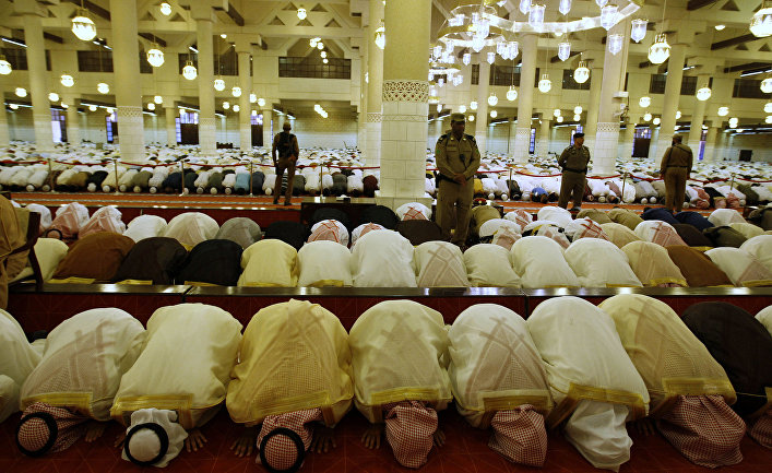 Молитва во время праздника Ид аль-Фитр в Эр-Рияде, Садовская Аравия
