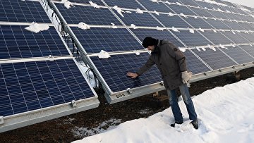 Открытие новой солнечной электростанции в Хакасии