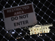 Белый дом в Вашингтоне во время президентских выборов в США Белый дом в Вашингтоне во время президентских выборов в США