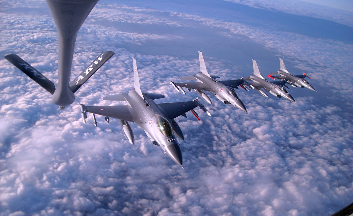 Истребители F-16 Fighting Falcon Королевских ВВС Дании