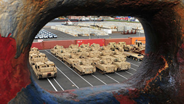 Американская военная техника ждет отправку в Европу