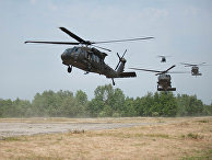 Вертолеты Black Hawk во время учений НАТО в Польше