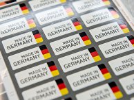 Наклейки «Сделано в Германии» на одном из заводов Наклейки «Сделано в Германии» на одном из заводов
