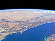 Красное море и река Нил снятые с МКС Красное море и река Нил снятые с МКС