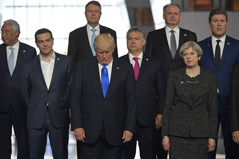 Лидеры стран НАТО в штаб-квартире НАТО в Брюсселе