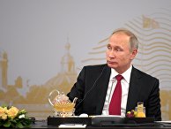 Президент РФ Владимир Путин на XXI Петербургском международном экономическом форуме