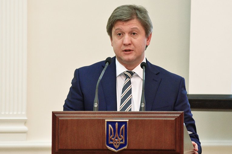 Министр финансов Украины Александр Данилюк на заседании Кабинета министров Украины в Киеве