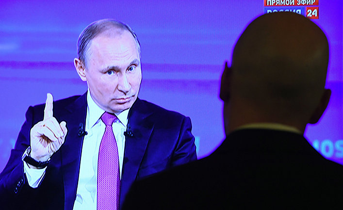 Трансляция «Прямой линии с Владимиром Путиным»
