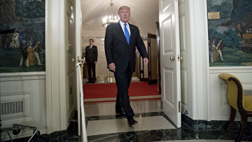 Президент США Дональд Трамп в Белом доме, Вашингтон