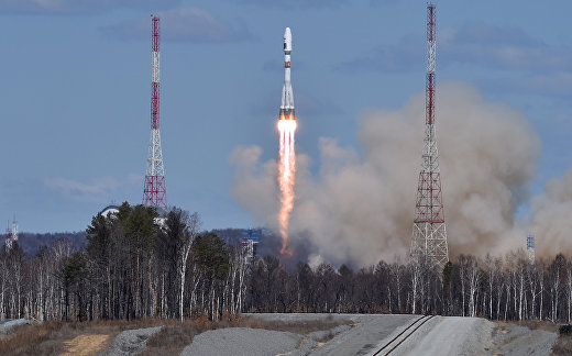 Пуск ракеты «Союз» со стартовой площадки космодрома «Восточный» Пуск ракеты «Союз» со стартовой площадки космодрома «Восточный»