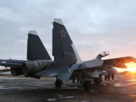 Многоцелевой истребитель СУ-30СМ, пополнивший состав морской авиации Балтийского флота, на аэродроме в городе Черняховск Калининградской области Многоцелевой истребитель СУ-30СМ, пополнивший состав морской авиации Балтийского флота, на аэродроме в городе Черняховск Калининградской области