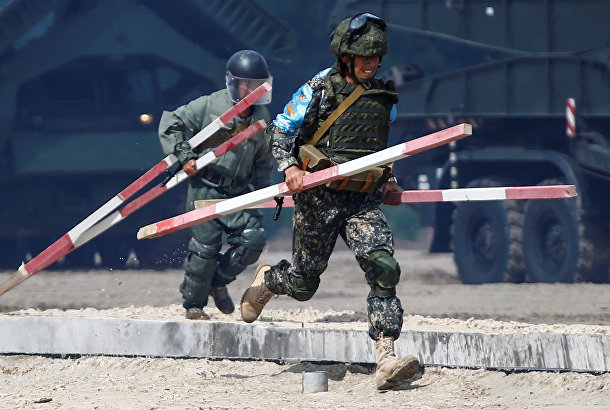 Военнослужащие Узбекистана участвуют в армейских международных играх 2017 года на Андреевском военном полигоне