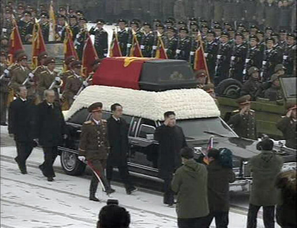 Церемония прощания с Ким Чен Иром в Пхеньяне