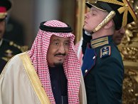 Король Саудовской Аравии Сальман Бен Абдель Азиз Аль Сауд во время встречи с президентом РФ Владимиром Путиным. 5 октября 2017 Король Саудовской Аравии Сальман Бен Абдель Азиз Аль Сауд во время встречи с президентом РФ Владимиром Путиным. 5 октября 2017
