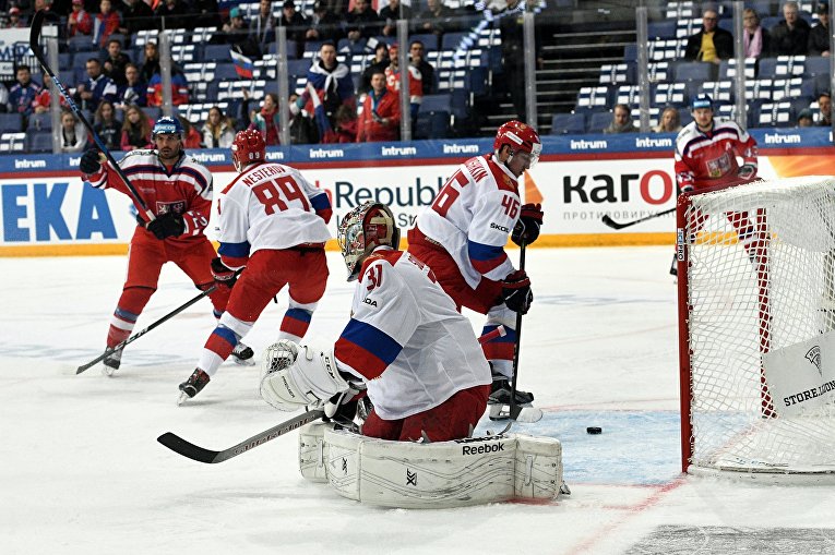 Игра сборной России по хоккею