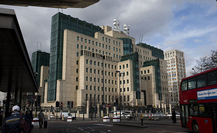 Штаб-квартира внешней разведки Великобритании MI6 в Лондоне.