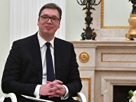 Президент республики Сербии Александр Вучич во время встречи с президентом РФ Владимиром Путиным. 19 декабря 2017 Президент республики Сербии Александр Вучич во время встречи с президентом РФ Владимиром Путиным. 19 декабря 2017
