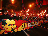 Участники марша националистов в Киеве Участники марша националистов в Киеве