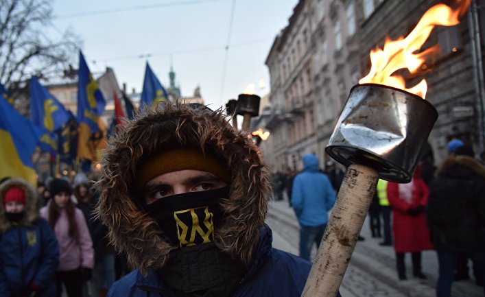 Марш националистов во Львове