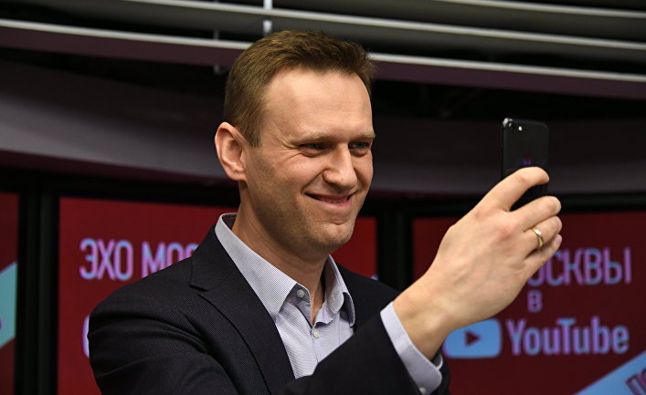 Алексей Навальный выступил в эфире радиостанции "Эхо Москвы"