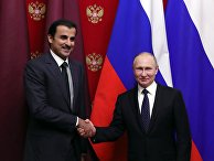 Президент РФ В. Путин встретился с эмиром Катара Тамимом бен Хамадом Аль Тани Президент РФ В. Путин встретился с эмиром Катара Тамимом бен Хамадом Аль Тани