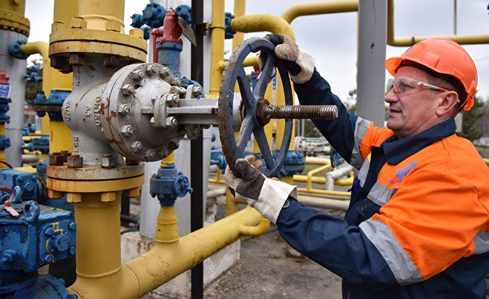 Газодобывающее предприятие компании «Укргаздобыча» во Львовской области