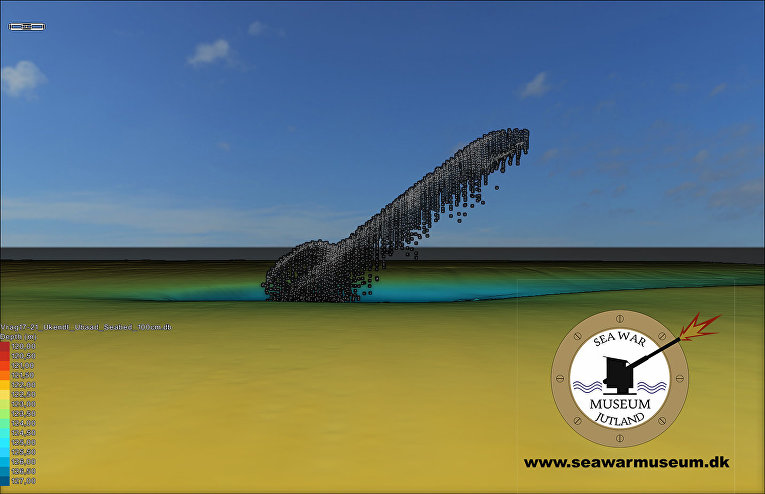 Многолучевое сканирование U-3523 в апреле 2018 года